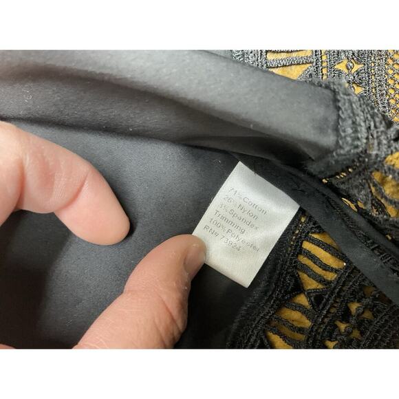 Ming Wang Jacket Womens 1X Black Lace Cardigan Sweater Open Front - Picture 9 of 11